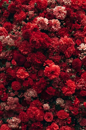 Beautiful rose bush background. Gift for Women's, Valentines and Mother's Dayの素材