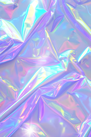Holographic abstract pastel colors background. Hologram gradient neon color. Foil effectの素材