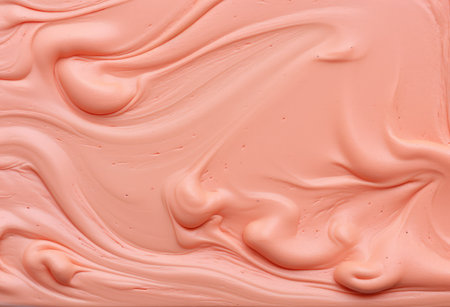 Smooth elegant pink fluid texture. Face cream, body lotion surface. Skincare cosmetic productの素材