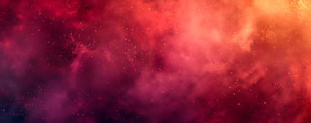 Freeze motion of colorful powder explosion on dark background. Holi celebration, festival of colorsの素材