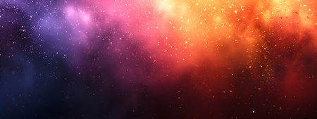 Freeze motion of colorful powder explosion on dark background. Holi celebration, festival of colorsの素材