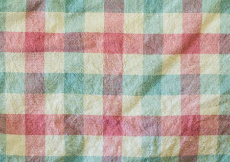 Texture of colorful plaid fabric as backgroundの写真素材