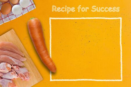 Business success concept, recipe for success with copy spaceの写真素材