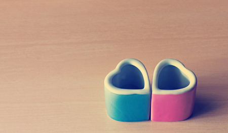 Love story concept, vintage tone, copy spaceの写真素材