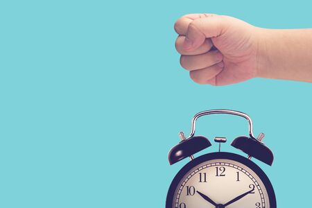 Time management concept, business strategy and planning, time running out