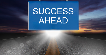 Business success concept,  road to growth and achievementの写真素材