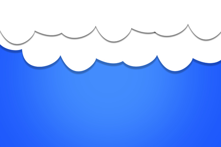 Cloud computing technology concept, business connectivity, sky backgroundの写真素材