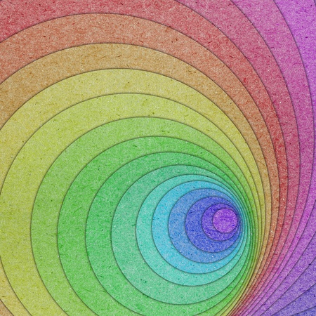 colored old Paper cut into circles backgroundの写真素材
