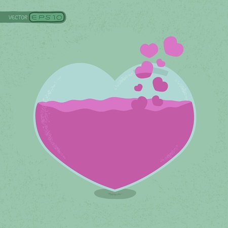Love bank - Saving heart , eps10 vector formatのイラスト素材