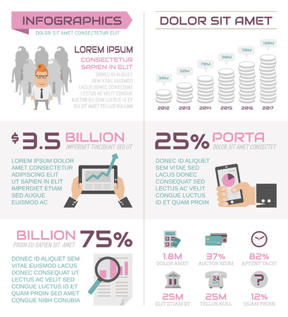 Business infographics elements , eps10 vector formatのイラスト素材