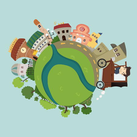 Globe concept のイラスト素材
