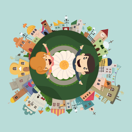 Globe concept  のイラスト素材
