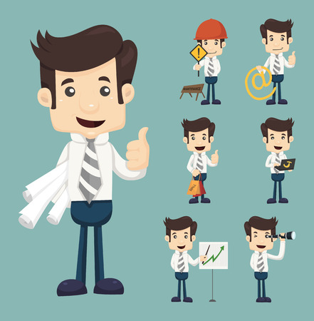 Businessman working のイラスト素材