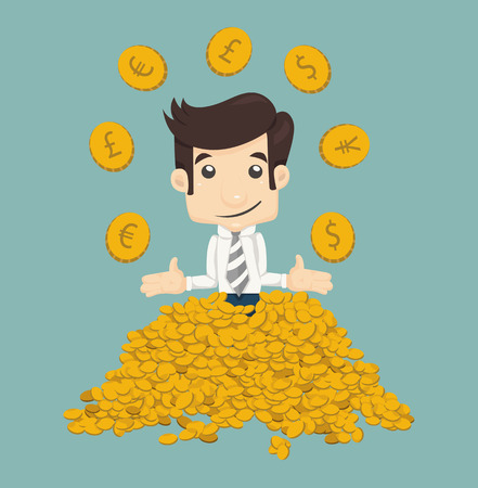 Businessman wealth のイラスト素材