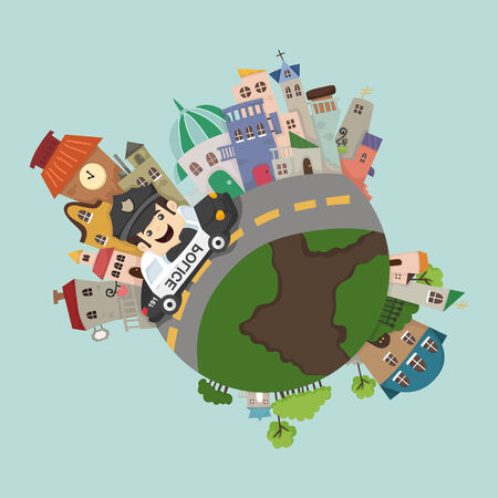 Globe concept のイラスト素材