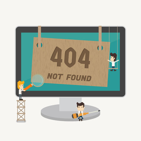 Page not found, 404 error , eps10 vector formatのイラスト素材