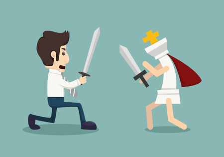 Businessman fightingのイラスト素材