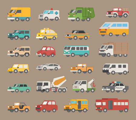 Set of car icon , eps10 vector formatのイラスト素材