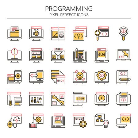 Programming , Thin Line and Pixel Perfect Icons
のイラスト素材