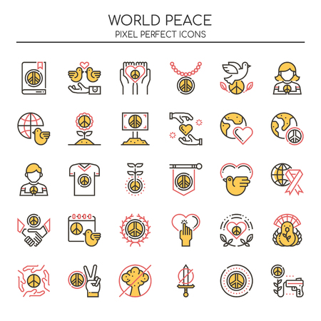 World Peace , Thin Line and Pixel Perfect Icons
のイラスト素材