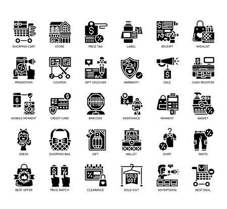 Set of Black Friday thin line and pixel perfect icons for any web and app project.の写真素材