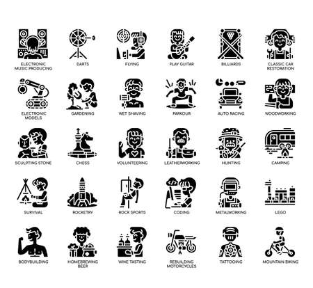 Set of Men Lifestyle thin line icons for any web and app project.の写真素材