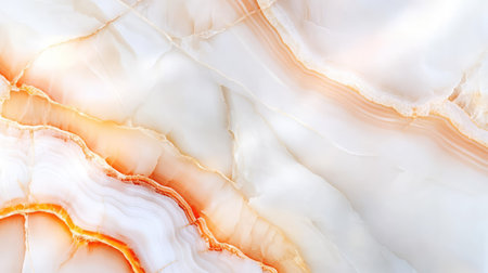 Gentle waves of white and pale ivory on onyx marble, forming a soft, mineral-rich surfaceの素材