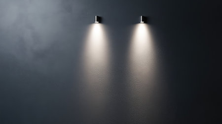 Modern minimalist gray wall with faint texture and even lighting, designed for neutral visual balanceの素材