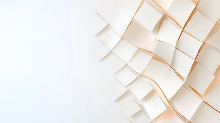 Aesthetic white background with smooth diamond impressions, adding subtle form to clean spaceの素材