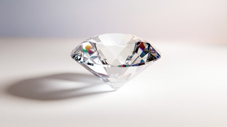 Minimalist diamond texture on a white background, blending geometry with clean design principlesの素材