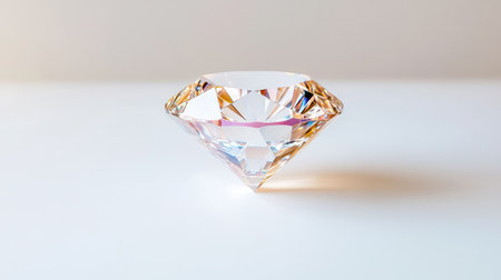 Minimalist diamond texture on a white background, blending geometry with clean design principlesの素材