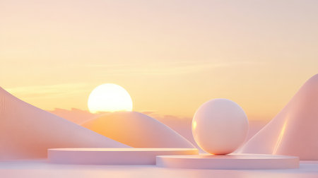 White book cover mockup placed against neutral tones, soft lighting and modern minimalism on displayの素材