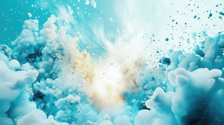 Futuristic visualization of Earth covered in moving data streams, glowing in digital blues and whitesの素材