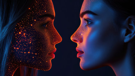 This mesmerizing portrait showcases a womanの素材