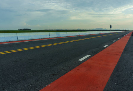 This is a high way in Thailand.の写真素材