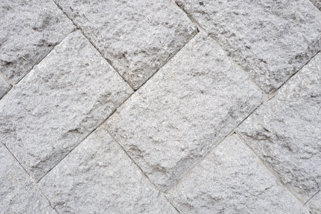 Closeup white rocks tiles backgroundの写真素材