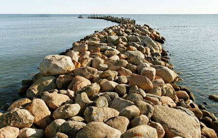 Mole at the Baltic sea.の写真素材