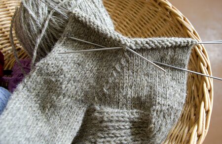 Knitting.