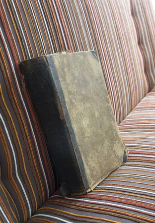 Old book on a bed.の写真素材