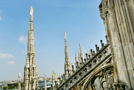 View from Milan Cathedral Dome の写真素材