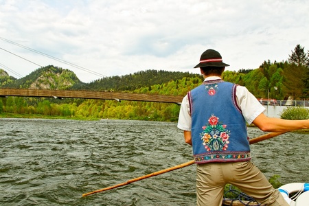 View to the bridge from river の写真素材
