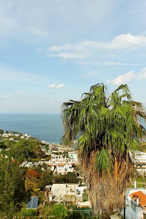 View to the sea from Capri island 