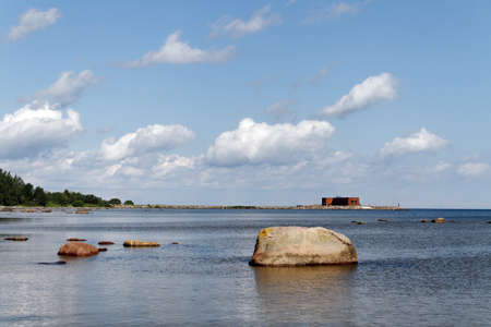Big house at the sea の写真素材