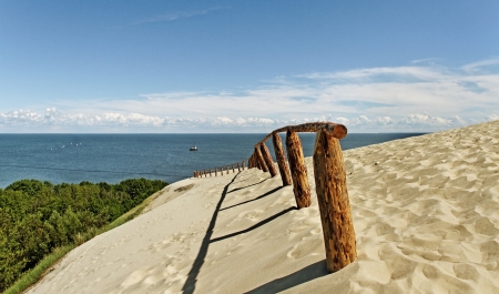 The Curonian Spit, Baltic dune.の写真素材