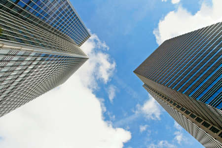 Skyscrapers in the London, Canary Wraft.