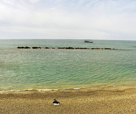 View to the sea, Cinque terre, Italy.のeditorial素材