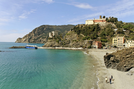 View to the Cinque terre, Italy.のeditorial素材