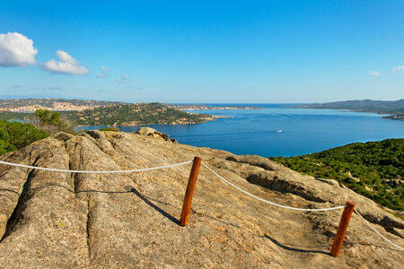 Viewto the sea with cliff.の写真素材