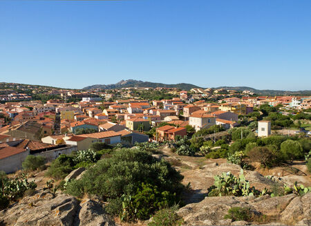 View to Palau from hill.の写真素材
