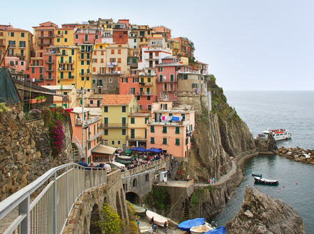 View to the Manarola, Italy.